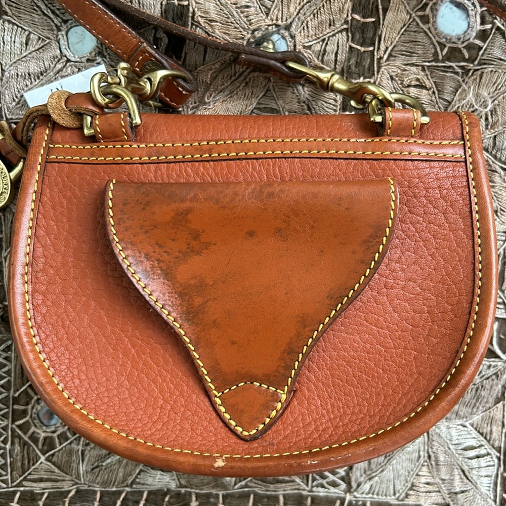 Dooney & Bourke Vintage Mini Saddlebag or Crossbody Pebbled Leather - Picture 6 of 13